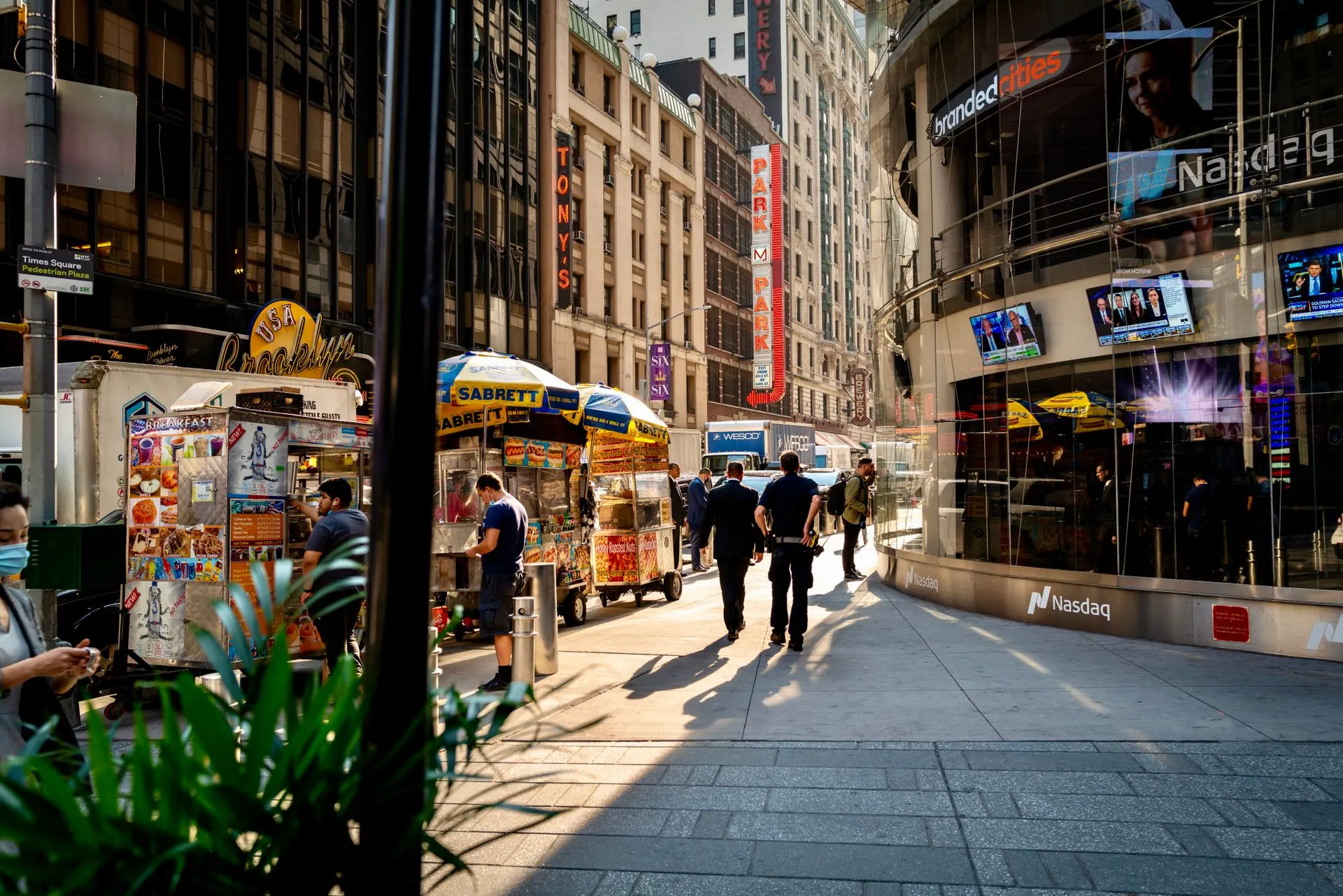 new york wall street utcaszint látvány